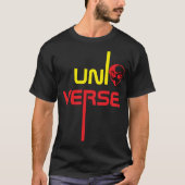 Universale Typografie mit Alien Face Design T-Shirt (Vorderseite)