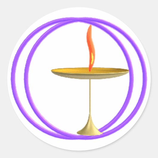 Universalist Runder Aufkleber (Vorderseite)