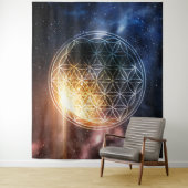 Universe Blume des Lebens Wandteppich (Beispiel)