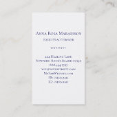 *~* Universe Blume Life Astrologie Reiki Yoga Visitenkarte (Rückseite)