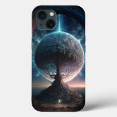 Universe Cosmic Tree Surreal Fantasy Art Case-Mate iPhone Hülle (Rückseite)