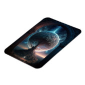 Universe Cosmic Tree Surreal Fantasy Art Magnet (Linke Seite)