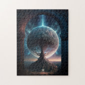 Universe Cosmic Tree Surreal Fantasy Art Puzzle (Vertikal)