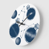 Universe in a Bottle Große Wanduhr (Winkel)