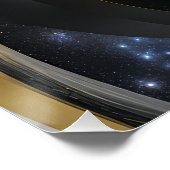 Universe in an Abstract Spiral Poster (Ecke)