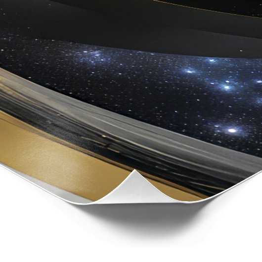 Universe in an Abstract Spiral Poster (Ecke)