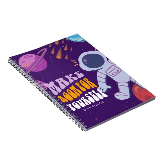 Universe Inspiriert und Astronaut Notebook-Abdecku Notizblock (Rechte Seite)