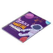 Universe Inspiriert und Astronaut Notebook-Abdecku Notizblock (Linke Seite)