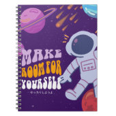 Universe Inspiriert und Astronaut Notebook-Abdecku Notizblock (Vorderseite)