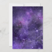 Universe Nacht Stern. Lila Probe Einladung (Rückseite)