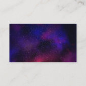 Universe Navy Blue Red Gold Elegante Arabesque Visitenkarte (Rückseite)