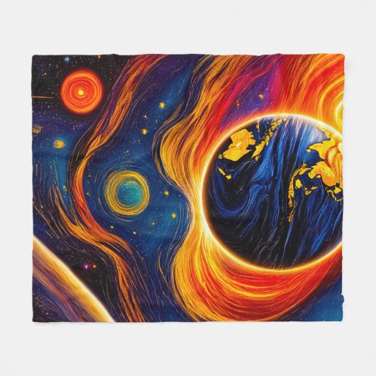 Universe Panel 50x84 002 Fleecedecke (Vorderseite (Horizontal))