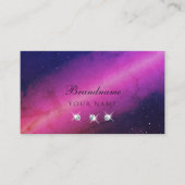 Universe Pink und Dark Blue Space funkelnde Juwele Visitenkarte (Vorderseite)