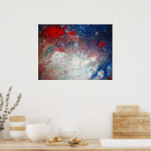 Universe Poster - Abstrakt Art Cosmos Milchstraße (Küche)