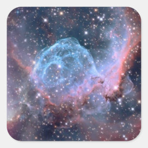 Universe-Quadratzoll Quadratischer Aufkleber