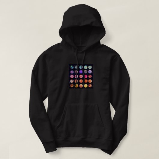 Universe Space Cosmos Planets Hoodie (Design vorne)