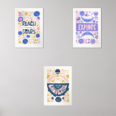 Universe Space Kids Playroom Deco Individuelle Nam Bilderwand Sets (Vorderseite)