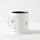 Universe Unicorading Poetry Funny Coffee Tasse (Vorderseite Links)