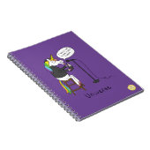 Universe Unicorading Poetry Funny Notebook Notizblock (Rechte Seite)