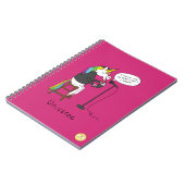 Universe Unicorading Poetry Funny Notebook Notizblock (Linke Seite)