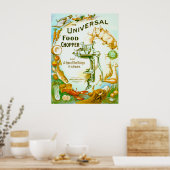 Universell Food Chopper 1897 Poster (Küche)