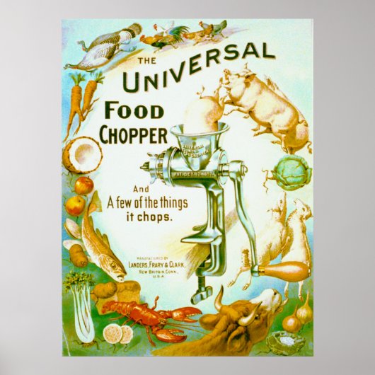 Universell Food Chopper 1897 Poster (Vorne)