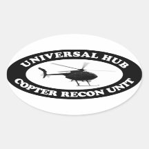 Universell Hub Copter Recon Einheit Euro-Aufkleber