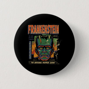 Universell Monsters Frankenstein Vintag Halloween Button