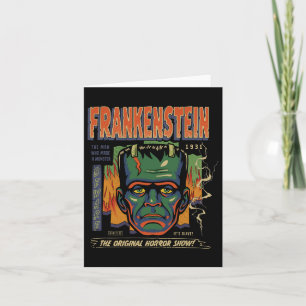 Universell Monsters Frankenstein Vintag Halloween Karte