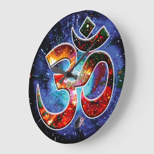 Universell OM Asana Große Wanduhr (Winkel)