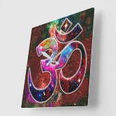 Universell OM Chi Quadratische Wanduhr (Winkel)