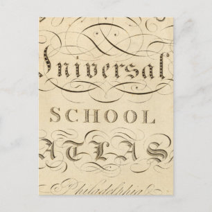 universell School Atlas Postkarte