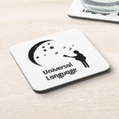 Universell-sprachliches Musikdesign Untersetzer (Linke Seite)