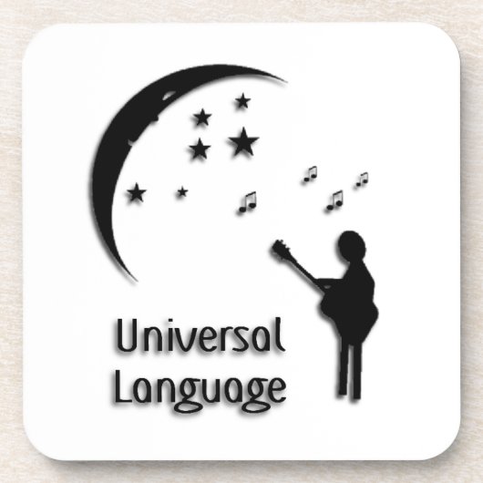 Universell-sprachliches Musikdesign Untersetzer (Vorderseite)