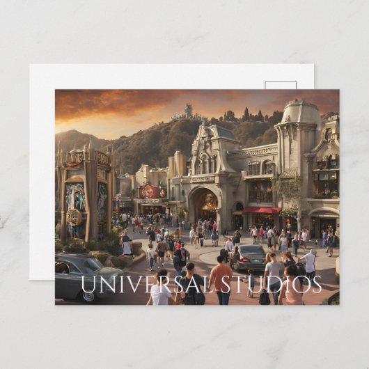 Universell Studios Hollywood (2) Postkarte (Vorne/Hinten)