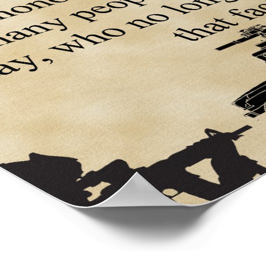 Universell Was ist ein Veteran? Poster (Ecke)