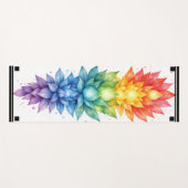 Universelle Chakra Yogamatte – Regenbogen Energie (Vorderseite (Horizontal))
