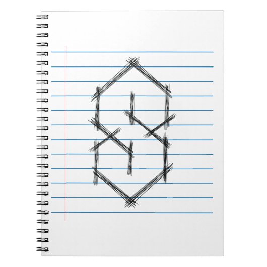 Universelle Cool Point S Doodle 90er Kinder in der Notizblock (Vorderseite)