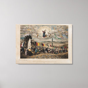 Universelle demokratische und Sozialrepublik, 1848 Leinwanddruck