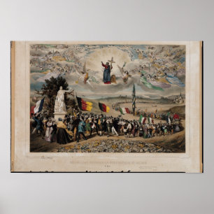 Universelle demokratische und Sozialrepublik, 1848 Poster