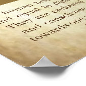 Universelle Erklärung der Menschenrechte Artikel 0 Poster (Ecke)