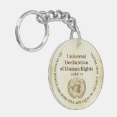 Universelle Erklärung der Menschenrechte Artikel 0 Schlüsselanhänger (Vorderseite links)