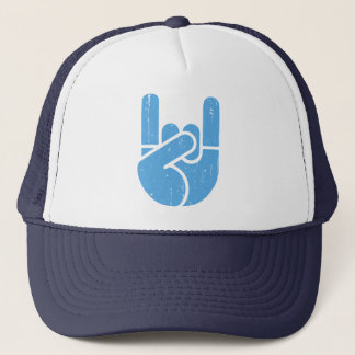 Universelle Felsen-Hand - Blau Truckerkappe