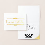 Universelle Geburtstagserkennung eines Mitarbeiter Folienkarte (Anzeige)