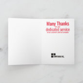 Universelle Geburtstagskarte eines Mitarbeiters in Karte (Innenseite)