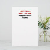 Universelle Gesundheitsfürsorge Briefpapier (Stehend Vorderseite)