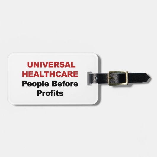 Universelle Gesundheitsfürsorge Gepäckanhänger (Vorderseite horizontal)
