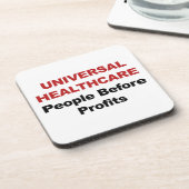 Universelle Gesundheitsfürsorge Getränkeuntersetzer (Linke Seite)