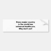 Universelle Gesundheitsversorgung Autoaufkleber (Vorne)