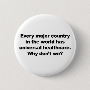 Universelle Gesundheitsversorgung Button